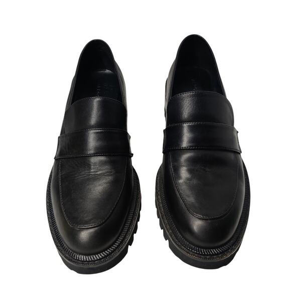 AEROSOLES Black Chunky Sole Loafers - Picture 2 of 11